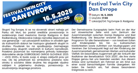 Festival TWIN CITY - Dan Evrope 2